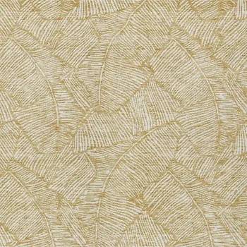 10' X 14' Gold And Beige Floral Washable Indoor Outdoor Area Rug