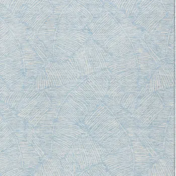 5' X 8' Sky Blue And Ivory Floral Washable Indoor Outdoor Area Rug