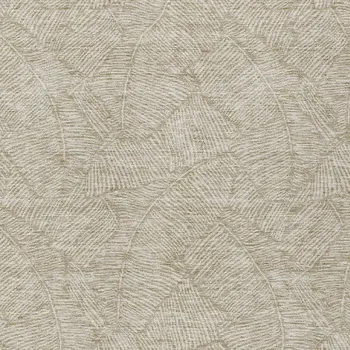 5' X 8' Taupe And Ivory Floral Washable Indoor Outdoor Area Rug