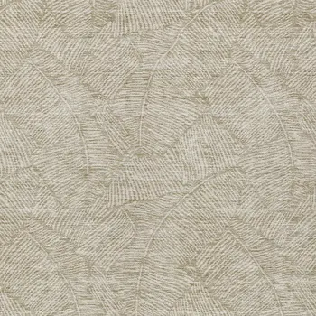 8' X 10' Taupe And Ivory Floral Washable Indoor Outdoor Area Rug