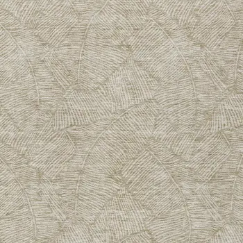 9' X 12' Taupe And Ivory Floral Washable Indoor Outdoor Area Rug