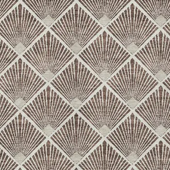 5' X 8' Brown And Beige Geometric Washable Indoor Outdoor Area Rug