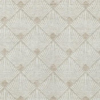 5' X 8' Ivory And Beige Geometric Washable Indoor Outdoor Area Rug