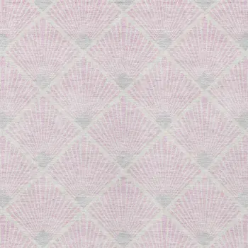 5' X 8' Pink Gray And Ivory Geometric Washable Indoor Outdoor Area Rug