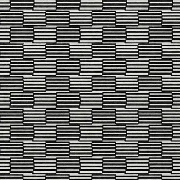 5' X 8' Black And Ivory Geometric Washable Indoor Outdoor Area Rug