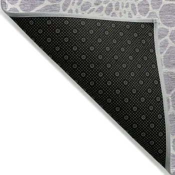9' X 12' Lilac And Ivory Geometric Washable Indoor Outdoor Area Rug