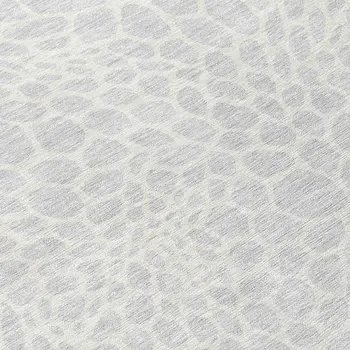 8' Silver And Gray Round Geometric Washable Indoor Outdoor Area Rug