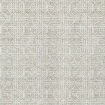 3' X 5' Beige And Ivory Geometric Washable Indoor Outdoor Area Rug