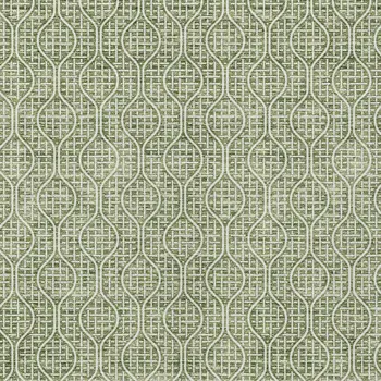 10' X 14' Green And Ivory Geometric Washable Indoor Outdoor Area Rug
