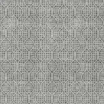 5' X 8' Gray And Ivory Geometric Washable Indoor Outdoor Area Rug