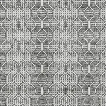 8' X 10' Gray And Ivory Geometric Washable Indoor Outdoor Area Rug