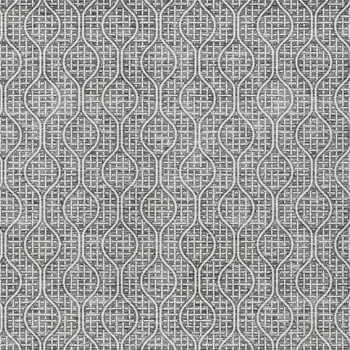 10' X 14' Gray And Ivory Geometric Washable Indoor Outdoor Area Rug