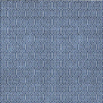 3' X 5' Navy Blue And Ivory Geometric Washable Indoor Outdoor Area Rug