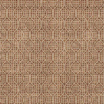 5' X 8' Brown And Beige Geometric Washable Indoor Outdoor Area Rug