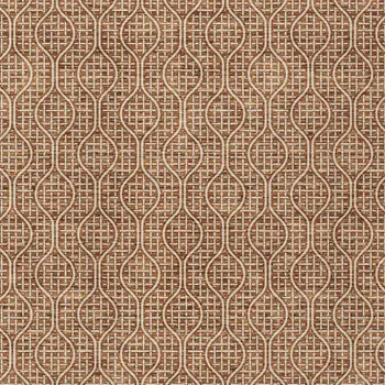 9' X 12' Brown And Beige Geometric Washable Indoor Outdoor Area Rug