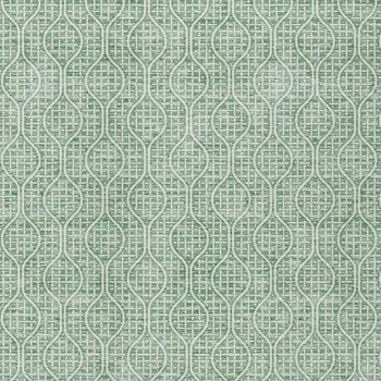 3' X 5' Sage And Gray Geometric Washable Indoor Outdoor Area Rug