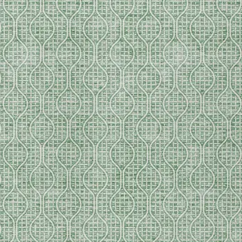 10' X 14' Sage And Gray Geometric Washable Indoor Outdoor Area Rug