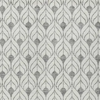 3' X 5' Gray And Ivory Geometric Washable Indoor Outdoor Area Rug