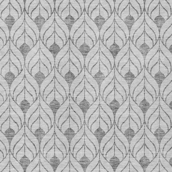 8' X 10' Silver And Gray Geometric Washable Indoor Outdoor Area Rug