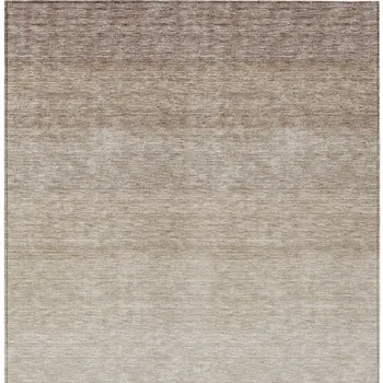 3' X 5' Beige And Ivory Ombre Washable Indoor Outdoor Area Rug