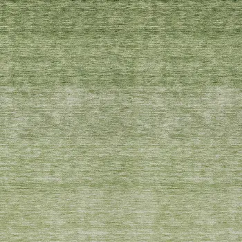 10' X 14' Green And Ivory Ombre Washable Indoor Outdoor Area Rug