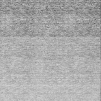 5' X 8' Gray And Light Gray Ombre Washable Indoor Outdoor Area Rug