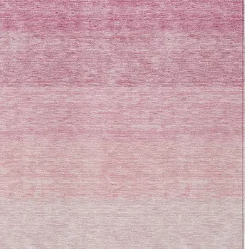 8' X 10' Pink And Ivory Ombre Washable Indoor Outdoor Area Rug