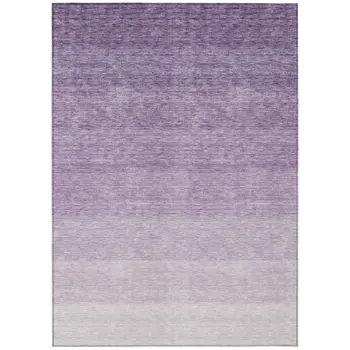 8' X 10' Purple And Lavender Ombre Washable Indoor Outdoor Area Rug