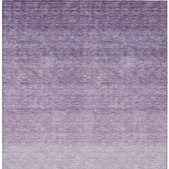 9' X 12' Purple And Lavender Ombre Washable Indoor Outdoor Area Rug