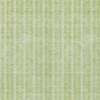 5' X 8' Artichoke Green And Ivory Striped Washable Indoor Outdoor Area Rug