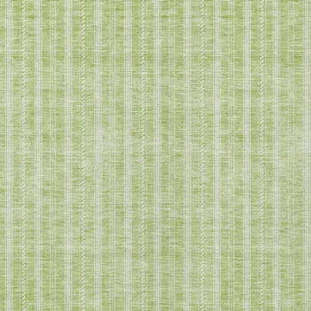 9' X 12' Artichoke Green And Ivory Striped Washable Indoor Outdoor Area Rug