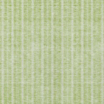 10' X 14' Artichoke Green And Ivory Striped Washable Indoor Outdoor Area Rug