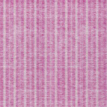 5' X 8' Blush And Ivory Striped Washable Indoor Outdoor Area Rug