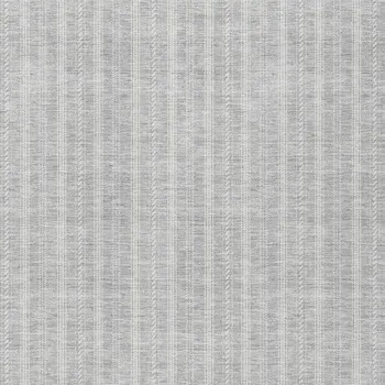 3' X 5' Silver And Ivory Striped Washable Indoor Outdoor Area Rug