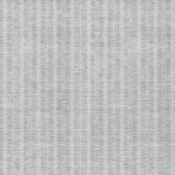 9' X 12' Silver And Ivory Striped Washable Indoor Outdoor Area Rug