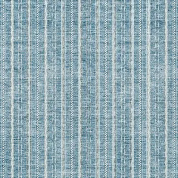 10' X 14' Teal Blue And Ivory Striped Washable Indoor Outdoor Area Rug