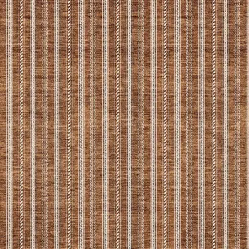10' X 14' Terra Cotta And Ivory Striped Washable Indoor Outdoor Area Rug