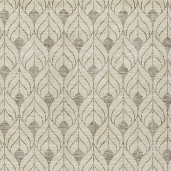 3' X 5' Beige And Taupe Geometric Washable Indoor Outdoor Area Rug