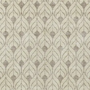 9' X 12' Beige And Taupe Geometric Washable Indoor Outdoor Area Rug
