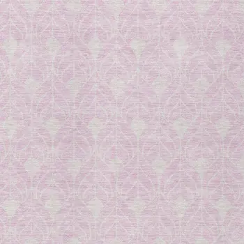 8' X 10' Pink And Ivory Geometric Washable Indoor Outdoor Area Rug