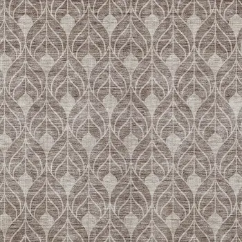 3' X 5' Taupe And Beige Geometric Washable Indoor Outdoor Area Rug