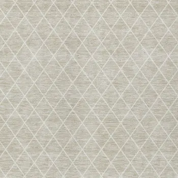 8' X 10' Beige And Ivory Geometric Washable Indoor Outdoor Area Rug