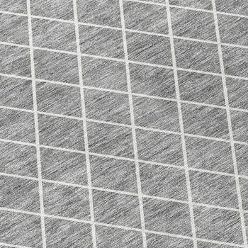 8' X 10' Gray And Ivory Geometric Washable Indoor Outdoor Area Rug