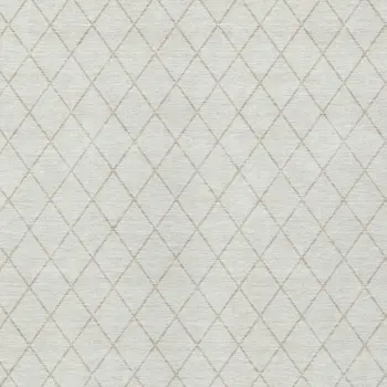 5' X 8' Ivory And Beige Geometric Washable Indoor Outdoor Area Rug