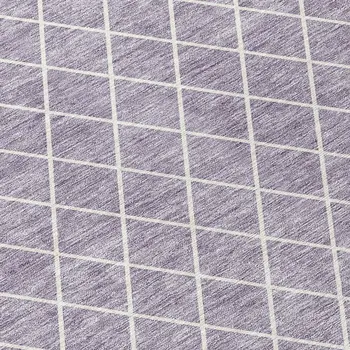 8' X 10' Lavender And Ivory Geometric Washable Indoor Outdoor Area Rug