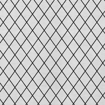9' X 12' White And Black Geometric Washable Indoor Outdoor Area Rug