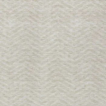 5' X 8' Beige And Gray Chevron Washable Indoor Outdoor Area Rug
