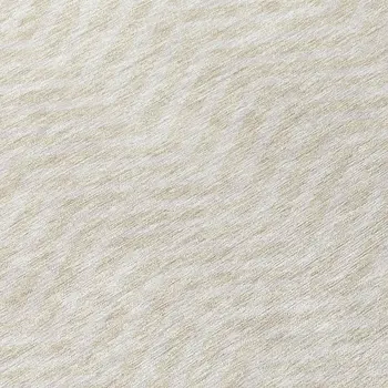8' Beige And Gray Round Chevron Washable Indoor Outdoor Area Rug