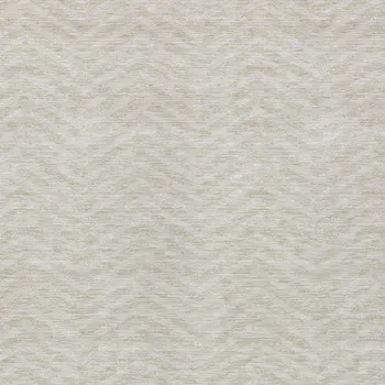 10' X 14' Beige And Gray Chevron Washable Indoor Outdoor Area Rug