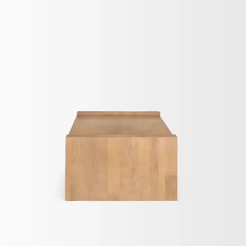 48" Natural Solid Wood Sled Coffee Table